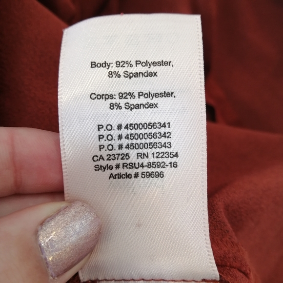 Aritzia Wilfred Montbrun Faux Suede Mini A-Line Dress w Plunging Neck Size 6 - Picture 15 of 16